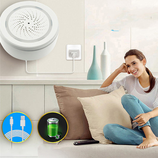 Alarm & Sensor WiFi Smart Wireless Sound and Light Alarm for Home Security