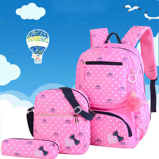 Korean Style Cute Princess Backpack for Girls – Waterproof Primary School Bag
