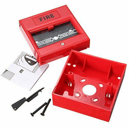 Fire Protection Wired Emergency Break Glass Fire Alarm Manual Call Point 24VDC